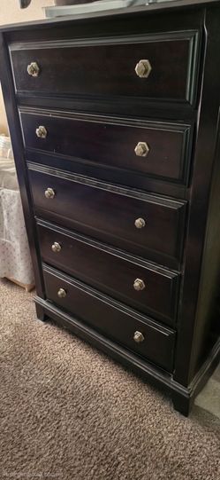 Black Wooden Dresser