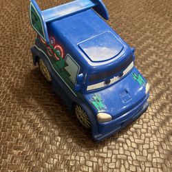 Disney Pixar Cars Movie Track Talkers DJ Blue Flames with Sounds Toy Talks