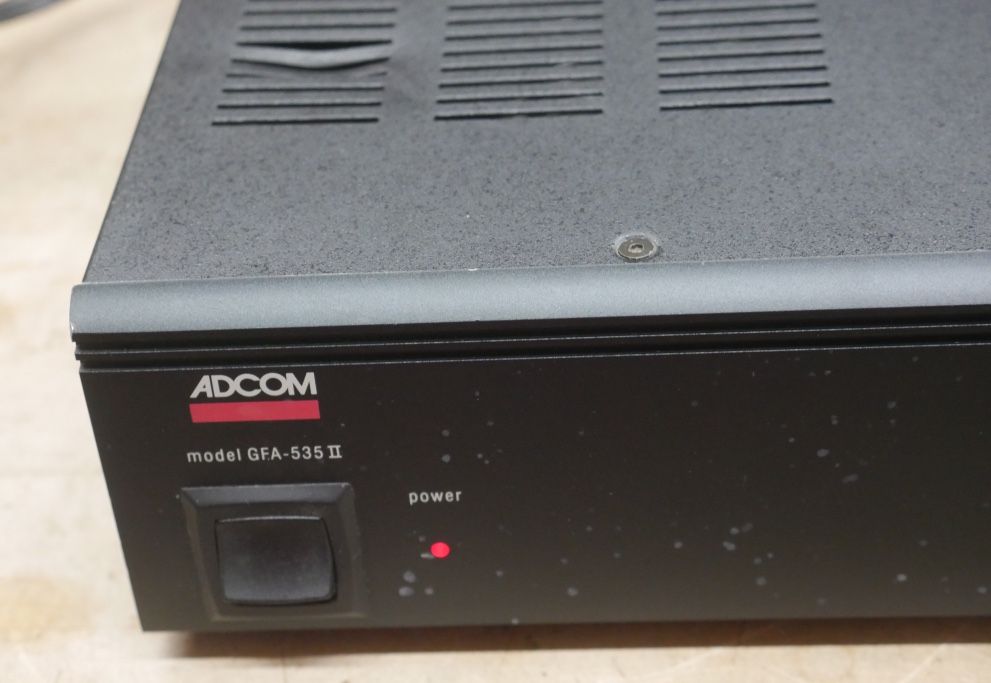 Adcom GFA-535 II 2 Channel Power Amplifier USED . TESTED. IN A GOOD WORKING ORDER.