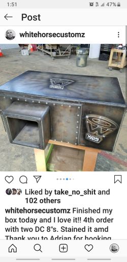 Custom speaker boxes. Fiberglass and wood. Furniture custom made.