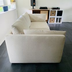 BLACK FRIDAY DEAL - Crate & Barrel Unwind Sofa + Ottoman