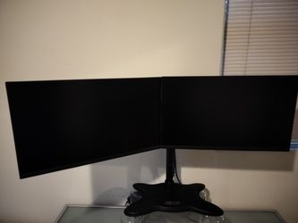 Dell P2422H 23.8" LED Monitors Tripp Lite Dual Monitor Stand