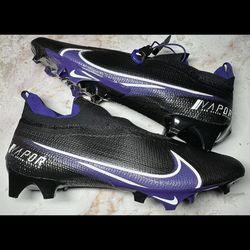 Nike Vapor Edge Speed 360 Black Purple Football Cleats Men Size 14.5 CV6349-001