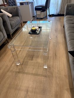 Clear Acrylic Coffee Table