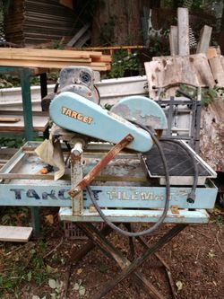 TilemateTarget Super Tilematic Saw. Tile saw.