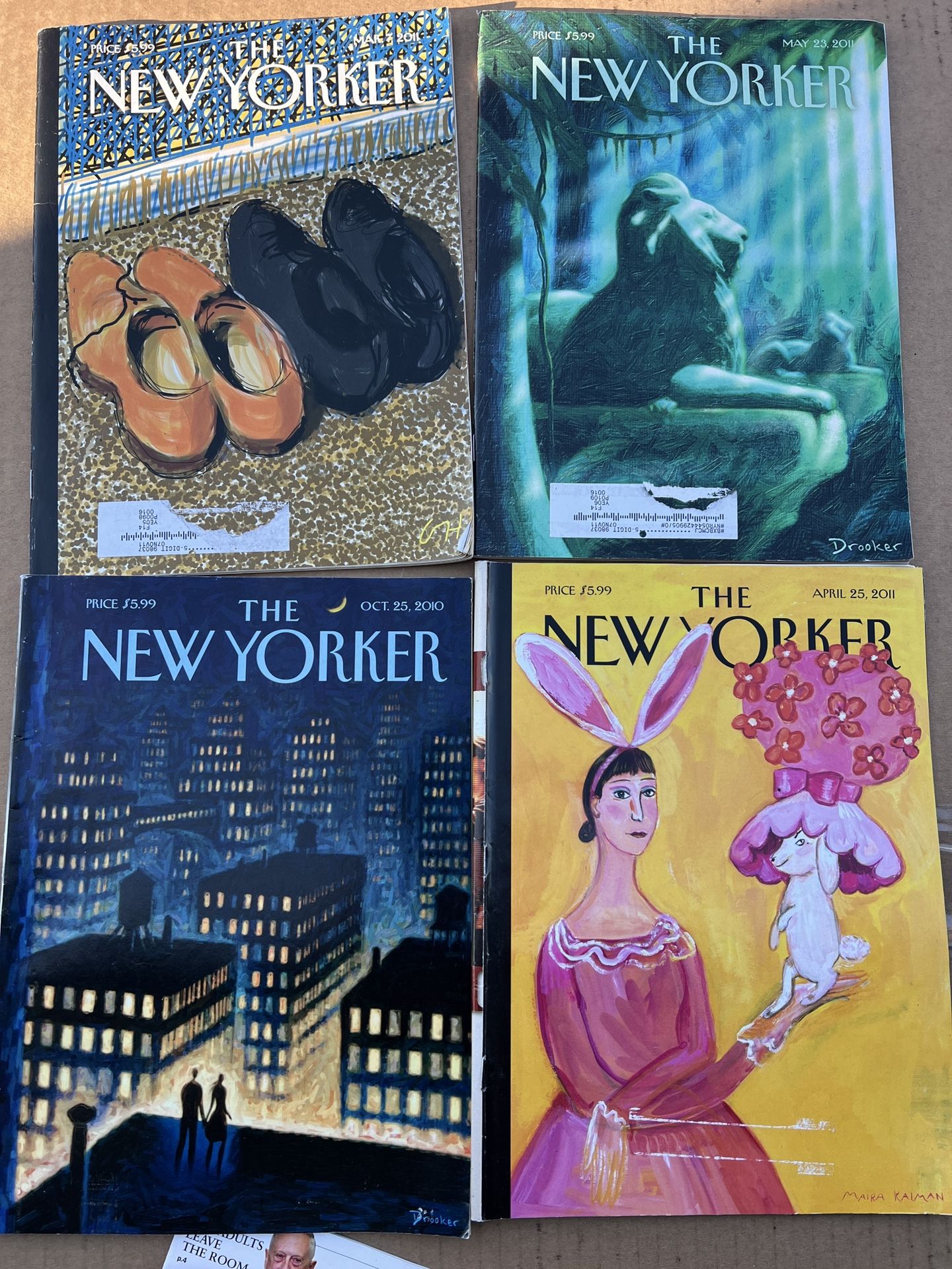 Lot of 4 The New Yorker Magazine - October 2010, March April May 2011