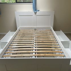 Full Bedframe + Headboard And Drawers