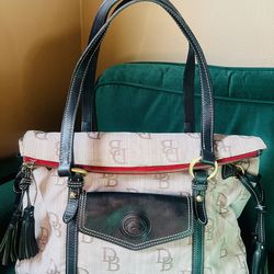Dooney & Bourke Large Signature Canvas and Florentine Smith Satchel