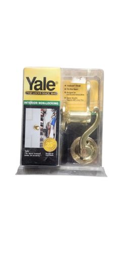 Yale Brass Classic Doorknob Interior Non Locking New In box