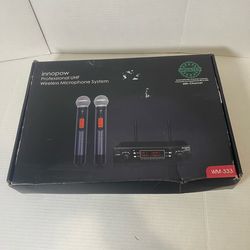 Innopow WM-333 Dual UHF Wireless Microphone System 200-Channel