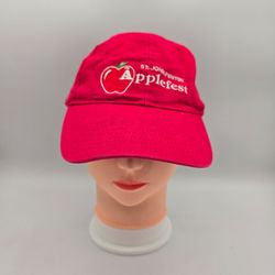 St. Joh Fenton Applefest (Michigan) Red Adjustable Strapback Hat. 6