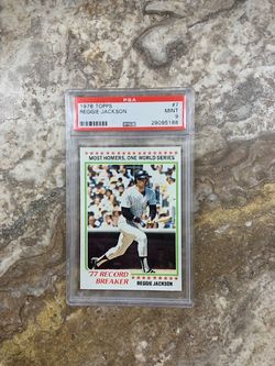 1978 TOPPS REGGIE JACKSON PSA 9