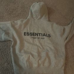 Grey Essentials Hoodie Xs