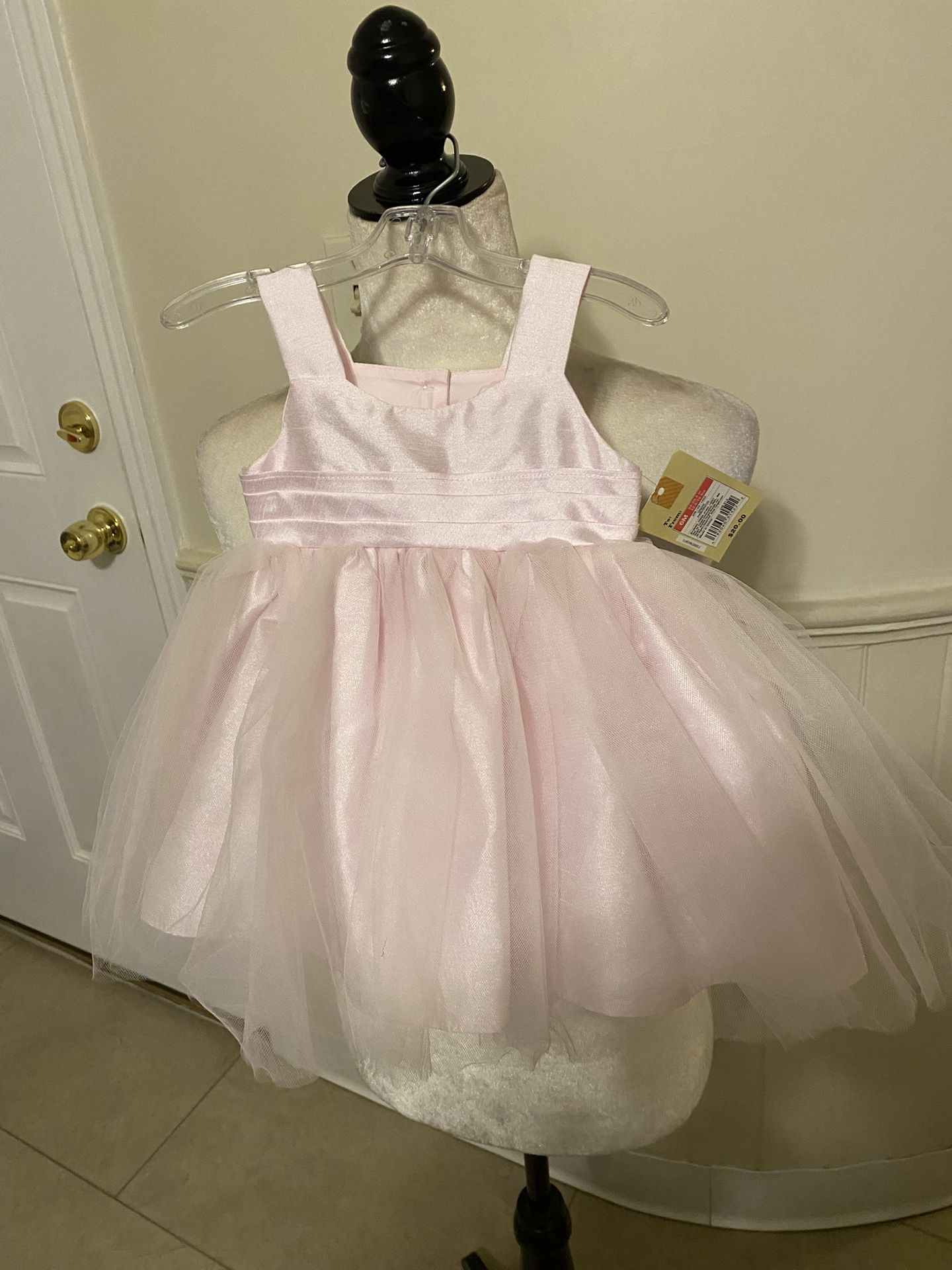 NWT Beautiful 2 Pc Pink Dress Size 6 Months- It Would Make A Beautiful Easter Dress!