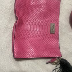 Pink Victoria Secret handheld purse