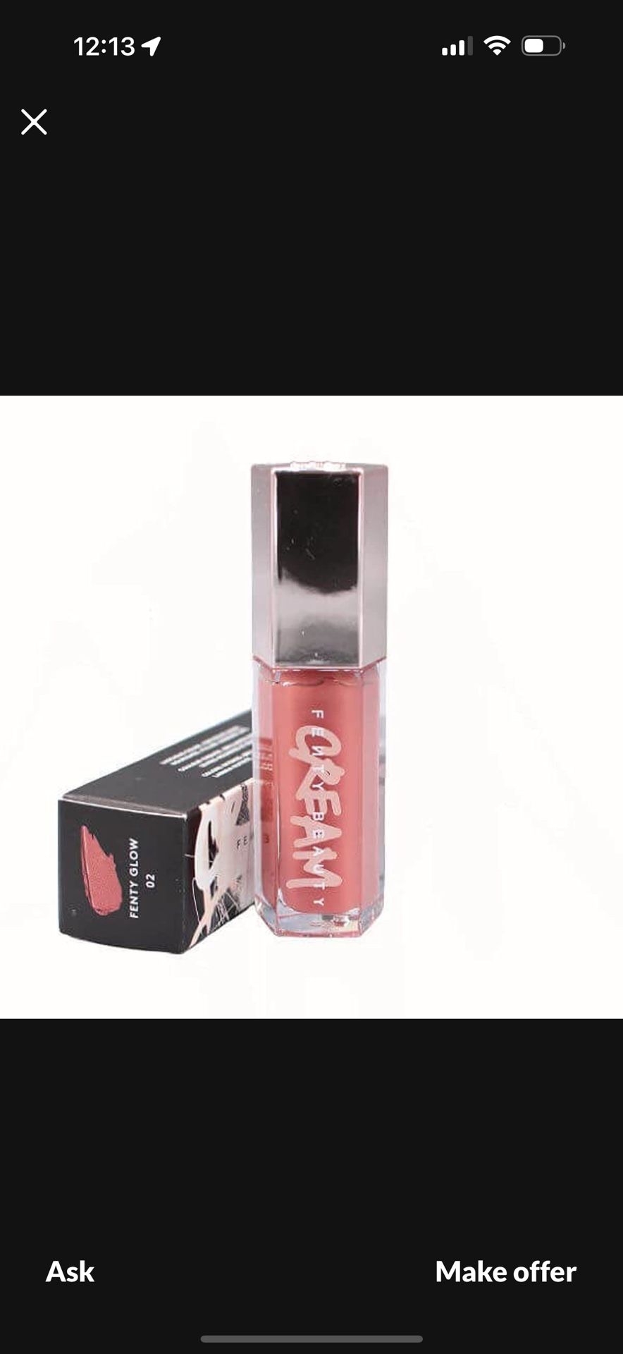 New FENTY BEAUTY Gloss Bomb Cream Color Drip Lip Cream in a box Fenty Glow, 9 ml