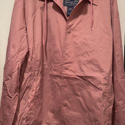 Mans Rain Jacket With Hood. By American Rag COE