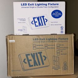 LED EXIT LIGHTING FIXTURES