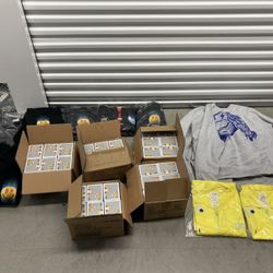 j balvin giant lot merch new funko jackets chinatown market  alpha industries rare new