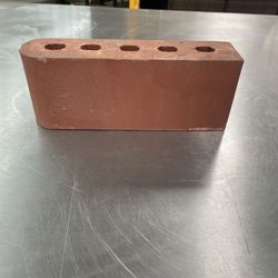 Pacific Clay 9in Sunset Rose Bullnose Cored Brick