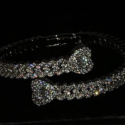 18 k Gold Plated Heart Bangle 