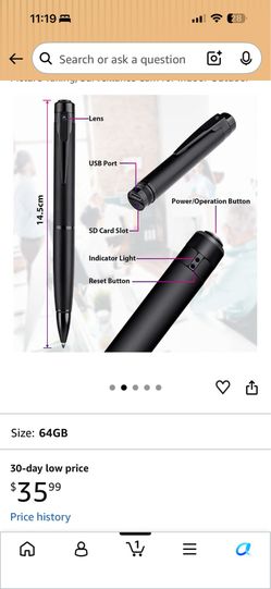 Camera pen.