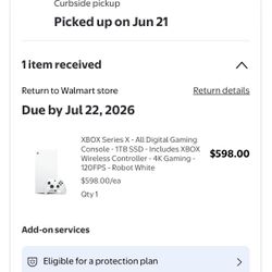 XBOX Series X - All Digital Gaming Console - 1TB SSD - Includes XBOX Wireless Controller - 4K Gaming - 120FPS - Robot White