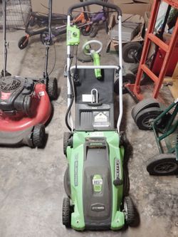 Greenworks Corded Lawnmower