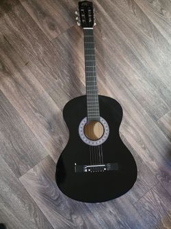 BC Black Acoustic Guitar