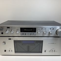 Beautiful Sansui Stereo Receiver Power Amp B-77 and Matching C-77 Stereo Pre Amplifier (Pro Serviced).