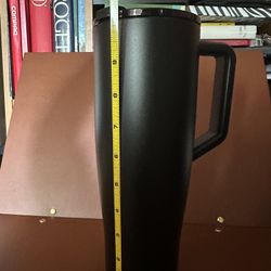 Solid Black Stainless Steel 40oz Tumbler