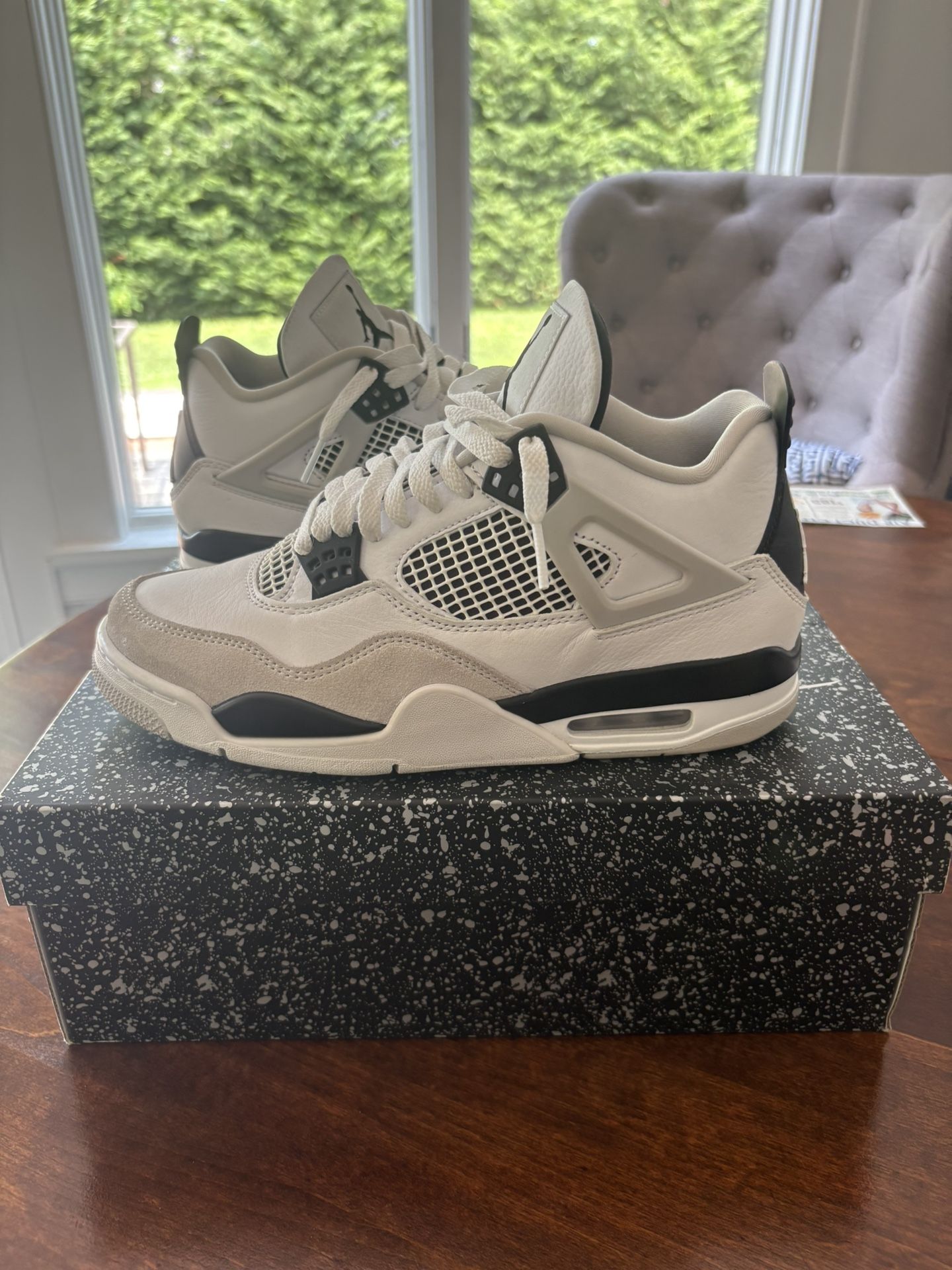 Size 8 - Jordan 4 Retro Mid Military Black