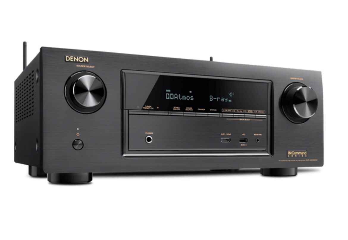Denon AV Receiver X2200W, 7.2 Ch. 95W 4K AV Receiver with Wi-Fi & Bluetoot