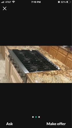 Viking Pro 36” Gas Stovetop, 6 burner