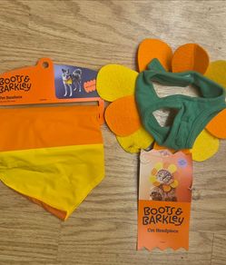Boots & Barkley Halloween Reflective Pet Bandana Scarf One Size Polyester or Cat Costume