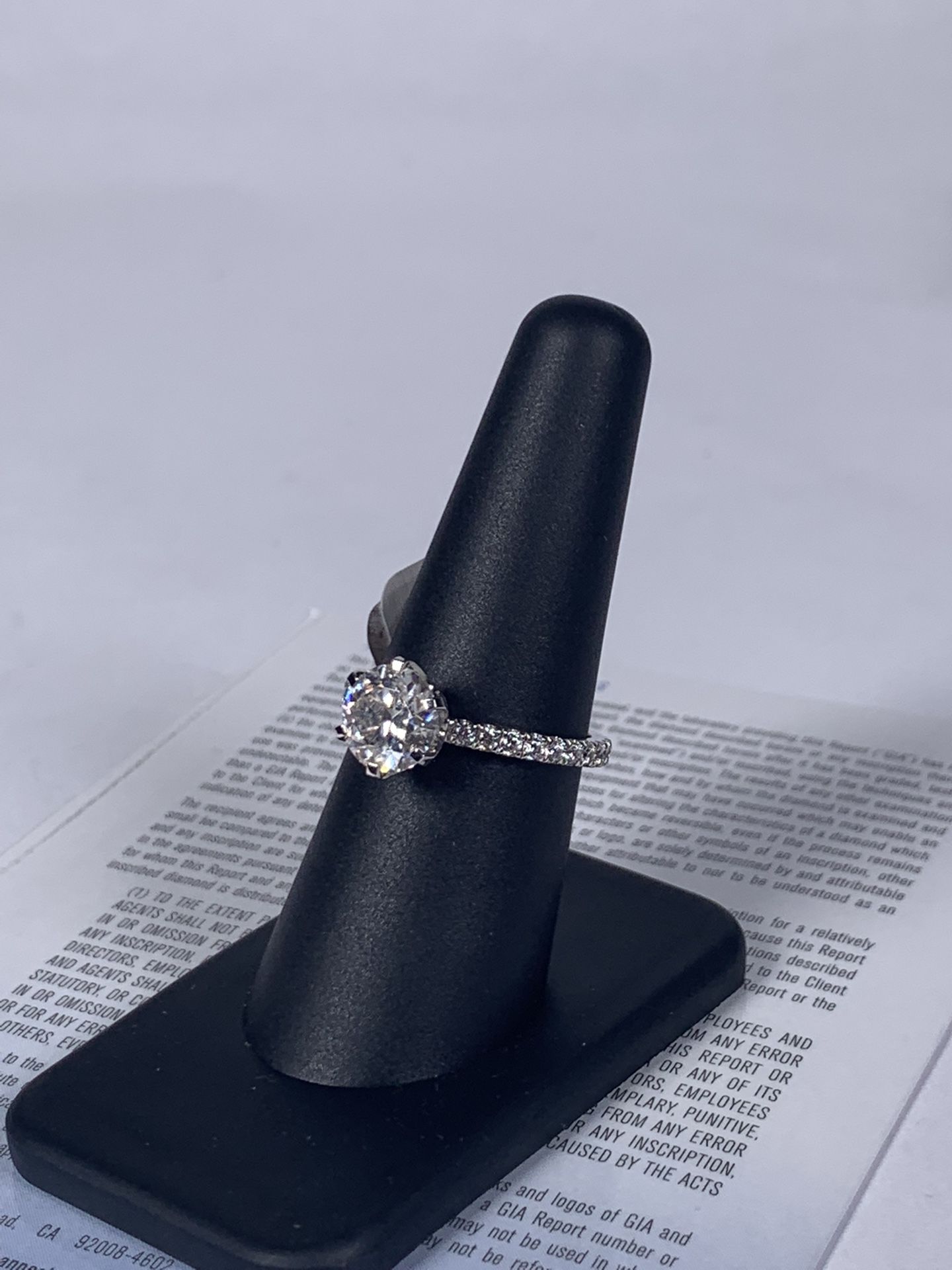 Diamond White Gold Wedding Ring #7199