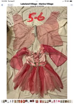 Pink Fairy Halloween dress 5-6