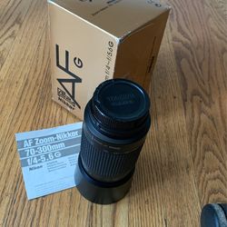 Nikon 70-300 F4-5.6 Zoom lens