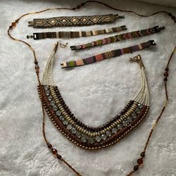 Tribal Beaded Necklaces & Bracelets 
