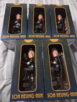 5 SON HEUNG-MIN BOBBLEHEADS NEW