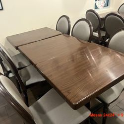 REMOVAL SALE – Elegant Dining Set with Scotchgard Chairs 💥