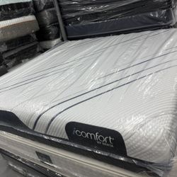KING SIZE SERTA ICOMFORT CF3000 (PLUSH) MATTRESS & BOX SPRINGS BED SET