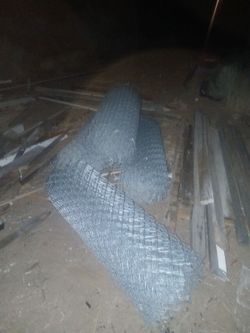 4 ft × 50 ft galvanized chain link fence rolls