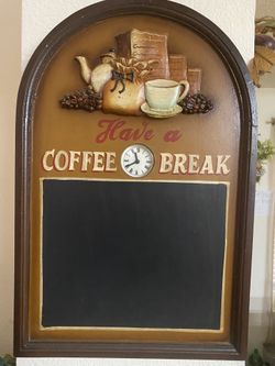 Chalk Board Clock