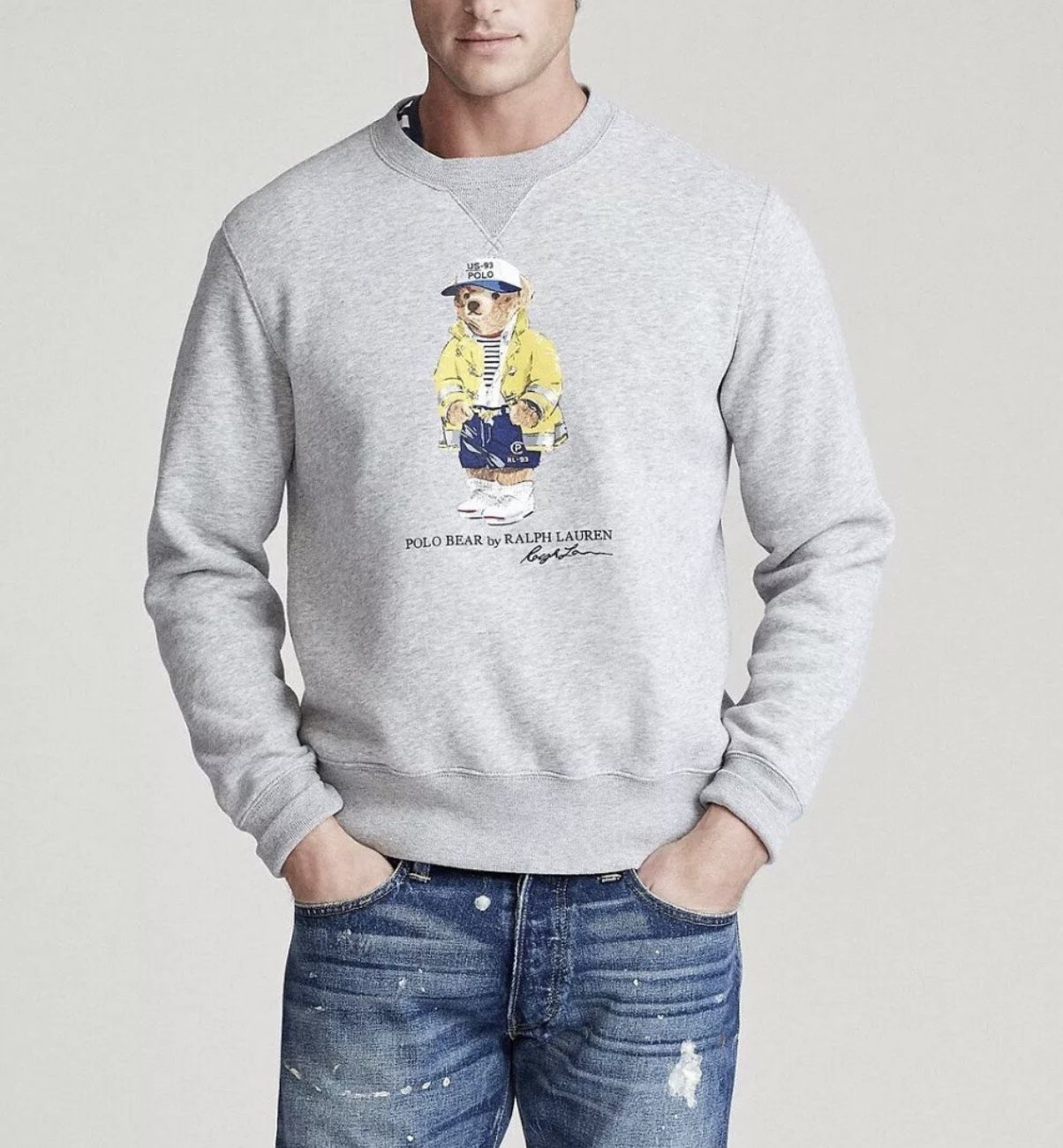 Polo Ralph Lauren CP 93 Bear Crewneck Sweater XL
