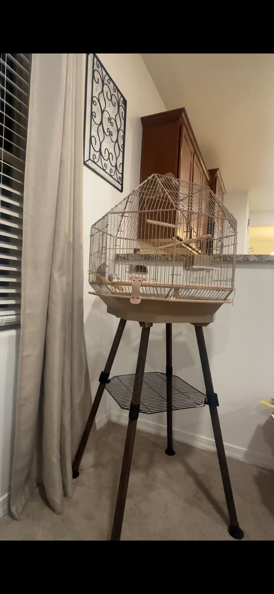 You & Me Parakeet Octagon Cage with Stand