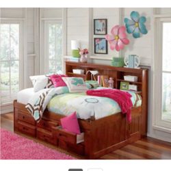 Twin Bookcase Bed