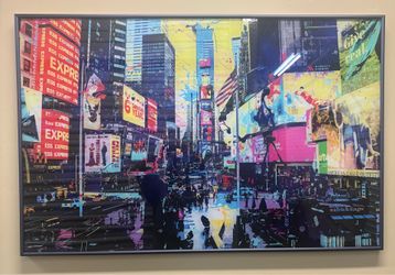 Framed poster of New York’s Time Square