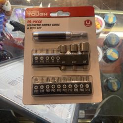 Hyper Tough Magnetic Driver Guide & Bit Set
