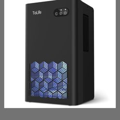 ToLife Dehumidifier For Home, 1000 Sq.ft Dehumidifiers For Basement Bedroom Bathroom With 95 OZ Water Tank, Auto Shut Off 7 Colors LED Light, Black